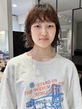 暗めカラー/韓国風巻き/レイヤーカット/髪質改善/縮毛矯正/銀座