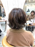 オリーブグレー/ショート/前髪/レイヤー/髪質改善/縮毛矯正/横浜