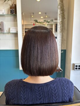ヘアーアーチ八王子店(HAIR ARCH) 【さらツヤ】ボブスタイル/自然な縮毛矯正