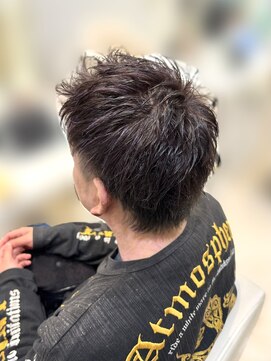 ケンジ 平塚 アネッタ(KENJE annetta) 【メンズ】スパイキーショート×デザインハイライト