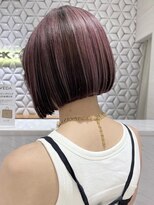 ピークアブー アヴェダ ギンザシックス(PEEK-A-BOO AVEDA GINZASIX) 【王道ボブ】ハイライトカラー ピンクパープル ◆
