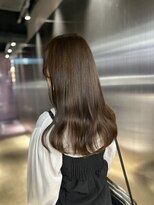 ペレ 原宿(PELE)&nbsp;ダークパープルナチュラルショート夏のヘアアレンジ原宿