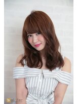 アルターリアン(aL ter LieN) 【aL-ter LieN】メルトカラーの小顔無造作ウェーブミディ TAKU