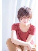 前髪長めのうざバングショート