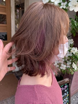 ボアップ 松山店(boappu) #インナーカラー#ウルフカット