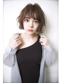 小顔ナチュラルボブ×大人ショートボブ×ウェーブ ＃大宮グランb