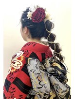 グランアージュ 柏西口店(grandage)&nbsp;成人式 卒業式 振袖 袴 ヘアセット/暗髪アレンジ/紐アレンジ/柏