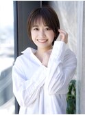 前髪あり小顔ショートボブ20代30代40代【AIN.表参道】川原大地