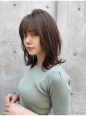 【Lond佐野】マチルダボブ ピンクベージュ 韓国前髪 ワンカール