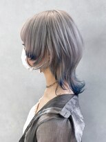 アルバム 池袋(ALBUM)&nbsp;ホワイトブロンドエンドカラークラゲヘアー_ba474341