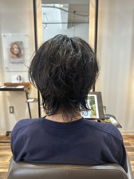 ブローチェアヴェダ ニュアンスパーマ!メンズウルフスタイル【メンズカット】
