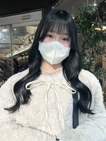 ヘアーアンドメイク ビス(HAIR&MAKE bis)&nbsp;韓国風くびれ巻き♪×コリアンブラック【唐木彩華】