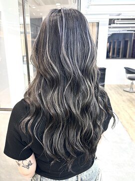 ロンドシエル 横浜(Lond ciel) オリーブグレー/レイヤーカット/黒髪/マロンベージュ/横浜