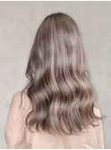 20代30代40代ナチュラルハイライト立体感アッシュベージュ