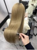 ブリーチ毛に「うる艶ストレート」