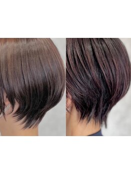 《全席半個室/完全個室あり》骨格補正ショートカット×小顔見せの黄金比バランスで理想のシルエットに◎