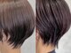 サロンドクオリア(Salon de Qualia)の写真/《全席半個室/完全個室あり》骨格補正ショートカット×小顔見せの黄金比バランスで理想のシルエットに◎