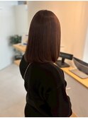 髪質改善カラー/艶髪/ストレートロング/ブラウン