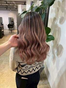 メリー オオサカ(Merly Osaka) pink beige balayage