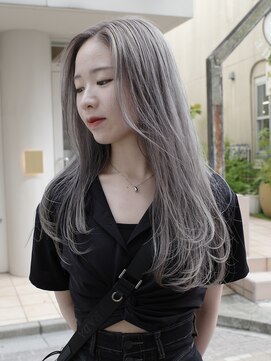 ミーム 原宿 表参道(meme) !ダブルカラーケアブリーチミルクティーベージュカラー#原宿