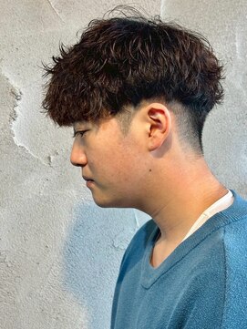 ニアウ 高崎店(Niau) シャドウパーマメンズマッシュショート群馬高崎眉毛韓国フェザー