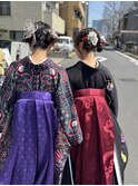 卒業袴　着付け・ヘアセット