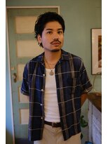 シー クルー 渋谷(C crew) 無造作×束感。ピンパーマで魅せるラフショート