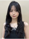 >>フォワード巻き 2way前髪