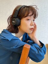 ルル(LuLu by KENJE) マロンブラウン×切りっぱなしボブ