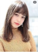 大人レイヤーカット/ハッシュカット/前髪あり/20代30代40代50代