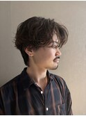 ニュアンスシャドウ無造作センターパート秋冬トレンドヘア