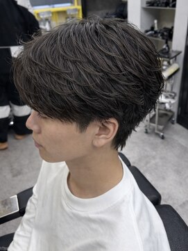 エイトメン 池袋東口店(EIGHT MEN) ニュアンスパーマ毛流れセンターパート