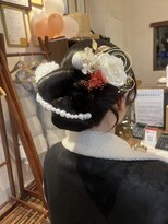 ココカラヘアー ニコ(cococara hair nico) 成人式ヘア/ヘアセット/カチモリヘア/タイトリボンアレンジ