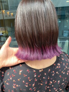 トーメイ(tomei) 裾カラー♪purple