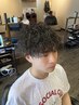 メンズカット+波巻きorツイストスパイラルパーマ ¥18150 学割¥17050