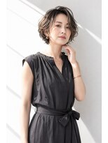 アッシュ 学芸大学店(Ash)&nbsp;ショートボブ/大人女性/グレージュ/白髪ぼかし/脱白髪染め