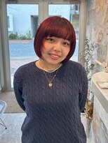 ロア バイ シズク センター南(LOA by sizuk)&nbsp;ダブルカラーで高発色ワインレッド