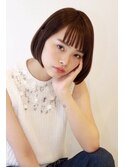 ツヤサラ美髪！シースルーバング×暗髪ボブ【Luxe高橋あや】