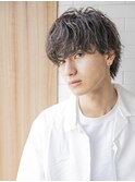 ★透明感グレイアッシュ涼しげヘアスマートマッシュ