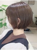 【I.】大人可愛いグレージュまるみショートボブ 川口