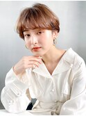 マッシュショート_アースカラーくびれヘアツートンカラー_9017