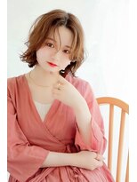 フレイムスヘアーアンドリラックス 西川口店 美髪ホワイトグレージュネビージュ大人かわいいこなれミディ