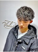 波巻きパーマハイライト
