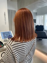 ガリカ 渋谷(Gallica)&nbsp;【小岩井美希】切りっぱなしボブ x オレンジブラウン