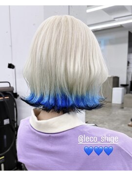 レコ 渋谷(LECO) 抜きっぱなしブロンド×エンドカラー