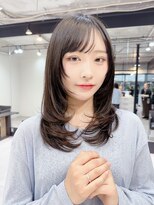 ファンナギンザ(FaNNa ginza) フェイスレイヤー/ブリーチなしカラー/グレージュ/髪質改善/小顔