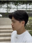 メンズ センターパート 毛流れパーマ メンズパーマ