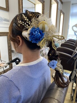 コワファースト 大分(COIFF1RST) 成人式/編みおろしスタイル/ポニーテール