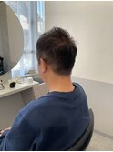 メンズショート×白髪を活かしたカラー