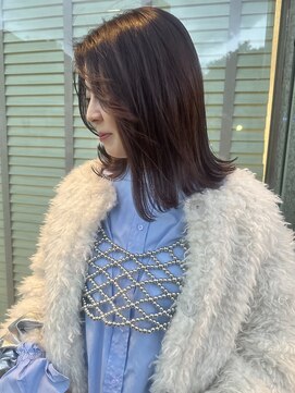 ティムヘアー(tim hair) ▲チョコレートブラウン×外ハネロブ▲tim hair